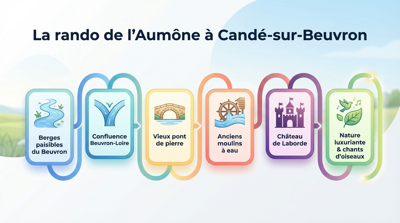 Confluence du Beuvron et de la Loire à Candé-sur-Beuvron